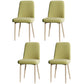 Fabric Dining Side Chairs Glam Style Parsons Chair of 16'' Wide for Kitchen Green Natural Wood Set of 4 Clearhalo ' kitchen&dining_furn' 'Dining Chairs' 'Dining Tables & Seating' 'dining_chair' 'Furniture' 'furniture_dining_chair' 'Kitchen & Dining Furniture' 'kitchen' 3466940