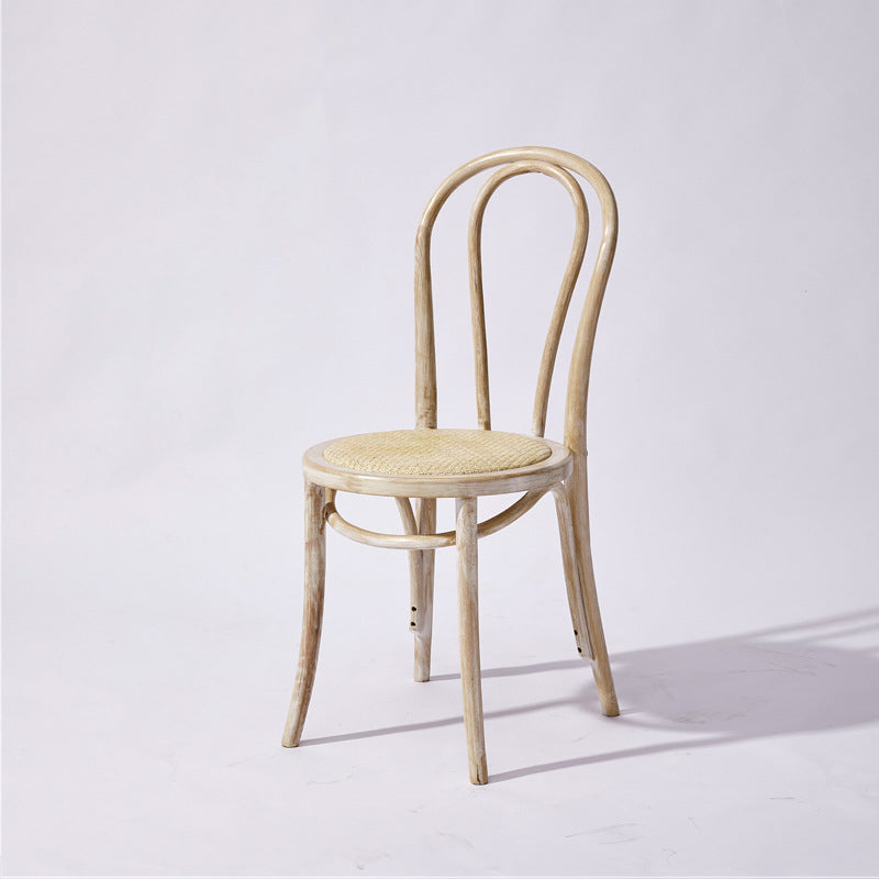 Solid Wood Dining Chairs Modern Style Kitchen Windsor Back Side Chairs Natural Wicker & Rattan 1 Piece Clearhalo ' kitchen&dining_furn' 'Dining Chairs' 'Dining Tables & Seating' 'dining_chair' 'Furniture' 'furniture_dining_chair' 'Kitchen & Dining Furniture' 'kitchen' 3466949