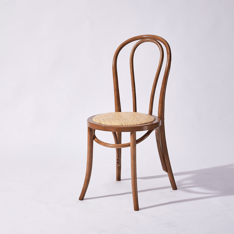 Solid Wood Dining Chairs Modern Style Kitchen Windsor Back Side Chairs Tan Wicker & Rattan 1 Piece Clearhalo ' kitchen&dining_furn' 'Dining Chairs' 'Dining Tables & Seating' 'dining_chair' 'Furniture' 'furniture_dining_chair' 'Kitchen & Dining Furniture' 'kitchen' 3466957