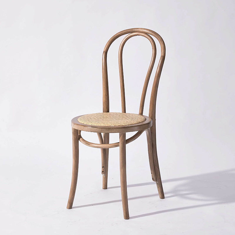 Solid Wood Dining Chairs Modern Style Kitchen Windsor Back Side Chairs Smoke Gray Wicker & Rattan 1 Piece Clearhalo ' kitchen&dining_furn' 'Dining Chairs' 'Dining Tables & Seating' 'dining_chair' 'Furniture' 'furniture_dining_chair' 'Kitchen & Dining Furniture' 'kitchen' 3466970