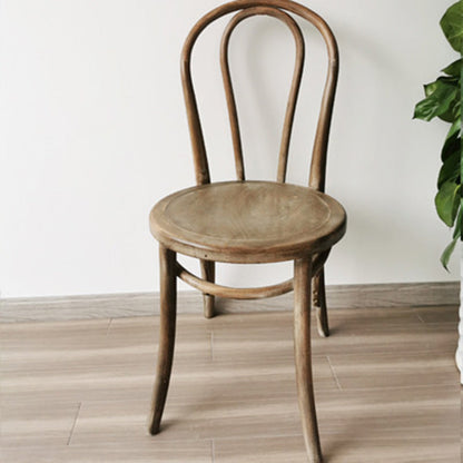 Solid Wood Dining Chairs Modern Style Kitchen Windsor Back Side Chairs Dark Gray Wood 1 Piece Clearhalo ' kitchen&dining_furn' 'Dining Chairs' 'Dining Tables & Seating' 'dining_chair' 'Furniture' 'furniture_dining_chair' 'Kitchen & Dining Furniture' 'kitchen' 3466971