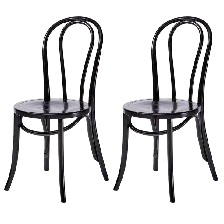 Solid Wood Dining Chairs Modern Style Kitchen Windsor Back Side Chairs Black Wood Set of 2 Clearhalo ' kitchen&dining_furn' 'Dining Chairs' 'Dining Tables & Seating' 'dining_chair' 'Furniture' 'furniture_dining_chair' 'Kitchen & Dining Furniture' 'kitchen' 3466973