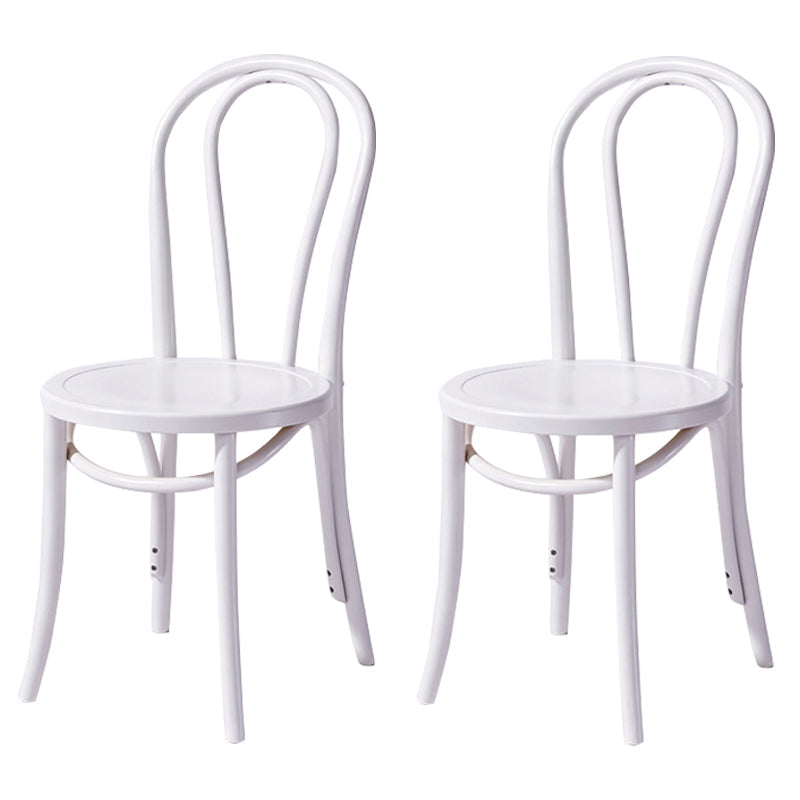 Solid Wood Dining Chairs Modern Style Kitchen Windsor Back Side Chairs White Wood Set of 2 Clearhalo ' kitchen&dining_furn' 'Dining Chairs' 'Dining Tables & Seating' 'dining_chair' 'Furniture' 'furniture_dining_chair' 'Kitchen & Dining Furniture' 'kitchen' 3466983