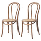 Solid Wood Dining Chairs Modern Style Kitchen Windsor Back Side Chairs Smoke Gray Wicker & Rattan Set of 2 Clearhalo ' kitchen&dining_furn' 'Dining Chairs' 'Dining Tables & Seating' 'dining_chair' 'Furniture' 'furniture_dining_chair' 'Kitchen & Dining Furniture' 'kitchen' 3466986