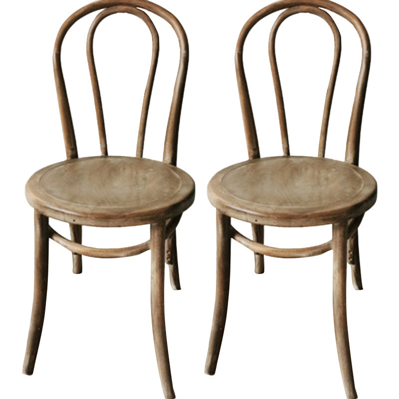 Solid Wood Dining Chairs Modern Style Kitchen Windsor Back Side Chairs Dark Gray Wood Set of 2 Clearhalo ' kitchen&dining_furn' 'Dining Chairs' 'Dining Tables & Seating' 'dining_chair' 'Furniture' 'furniture_dining_chair' 'Kitchen & Dining Furniture' 'kitchen' 3466987