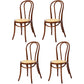 Solid Wood Dining Chairs Modern Style Kitchen Windsor Back Side Chairs Walnut Wicker & Rattan Set of 4 Clearhalo ' kitchen&dining_furn' 'Dining Chairs' 'Dining Tables & Seating' 'dining_chair' 'Furniture' 'furniture_dining_chair' 'Kitchen & Dining Furniture' 'kitchen' 3466996