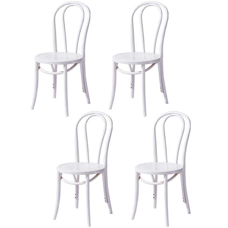Solid Wood Dining Chairs Modern Style Kitchen Windsor Back Side Chairs White Wood Set of 4 Clearhalo ' kitchen&dining_furn' 'Dining Chairs' 'Dining Tables & Seating' 'dining_chair' 'Furniture' 'furniture_dining_chair' 'Kitchen & Dining Furniture' 'kitchen' 3466999