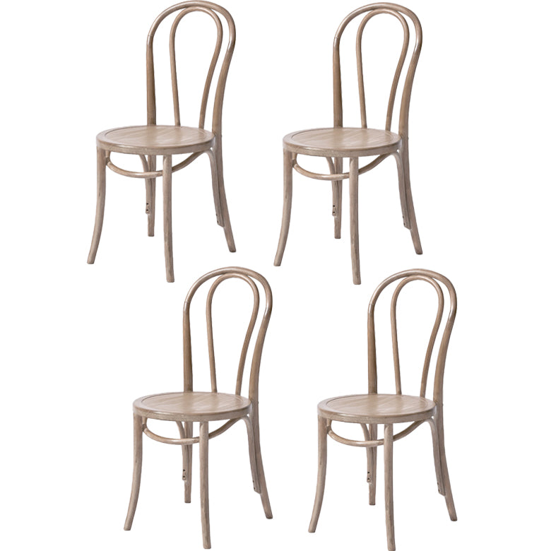 Solid Wood Dining Chairs Modern Style Kitchen Windsor Back Side Chairs Smoke Gray Wood Set of 4 Clearhalo ' kitchen&dining_furn' 'Dining Chairs' 'Dining Tables & Seating' 'dining_chair' 'Furniture' 'furniture_dining_chair' 'Kitchen & Dining Furniture' 'kitchen' 3467000