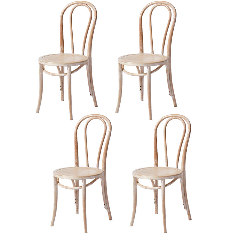 Solid Wood Dining Chairs Modern Style Kitchen Windsor Back Side Chairs Natural Wood Set of 4 Clearhalo ' kitchen&dining_furn' 'Dining Chairs' 'Dining Tables & Seating' 'dining_chair' 'Furniture' 'furniture_dining_chair' 'Kitchen & Dining Furniture' 'kitchen' 3467001