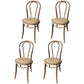 Solid Wood Dining Chairs Modern Style Kitchen Windsor Back Side Chairs Dark Gray Wicker & Rattan Set of 4 Clearhalo ' kitchen&dining_furn' 'Dining Chairs' 'Dining Tables & Seating' 'dining_chair' 'Furniture' 'furniture_dining_chair' 'Kitchen & Dining Furniture' 'kitchen' 3467004