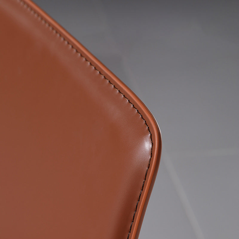 Modern Kitchen PU Leather Dining Side Chair Solid Back Dining Side Chair Clearhalo ' kitchen&dining_furn' 'Dining Chairs' 'Dining Tables & Seating' 'dining_chair' 'Furniture' 'furniture_dining_chair' 'Kitchen & Dining Furniture' 'kitchen' 3467011