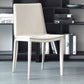 Modern Kitchen PU Leather Dining Side Chair Solid Back Dining Side Chair Cream 1 Piece Clearhalo ' kitchen&dining_furn' 'Dining Chairs' 'Dining Tables & Seating' 'dining_chair' 'Furniture' 'furniture_dining_chair' 'Kitchen & Dining Furniture' 'kitchen' 3467014