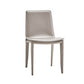 Modern Kitchen PU Leather Dining Side Chair Solid Back Dining Side Chair White-Gray 1 Piece Clearhalo ' kitchen&dining_furn' 'Dining Chairs' 'Dining Tables & Seating' 'dining_chair' 'Furniture' 'furniture_dining_chair' 'Kitchen & Dining Furniture' 'kitchen' 3467019