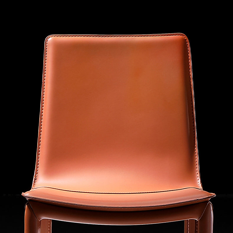 Modern Kitchen PU Leather Dining Side Chair Solid Back Dining Side Chair Clearhalo ' kitchen&dining_furn' 'Dining Chairs' 'Dining Tables & Seating' 'dining_chair' 'Furniture' 'furniture_dining_chair' 'Kitchen & Dining Furniture' 'kitchen' 3467020