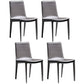 Modern Kitchen PU Leather Dining Side Chair Solid Back Dining Side Chair Dark Gray Set of 4 Clearhalo ' kitchen&dining_furn' 'Dining Chairs' 'Dining Tables & Seating' 'dining_chair' 'Furniture' 'furniture_dining_chair' 'Kitchen & Dining Furniture' 'kitchen' 3467051