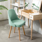 Fabric Dining Side Chair Glam Style Indoor Parsons Armless Chair of 17'' Wide Mint Green 1 Piece Clearhalo ' kitchen&dining_furn' 'Dining Chairs' 'Dining Tables & Seating' 'dining_chair' 'Furniture' 'furniture_dining_chair' 'Kitchen & Dining Furniture' 'kitchen' 3467056