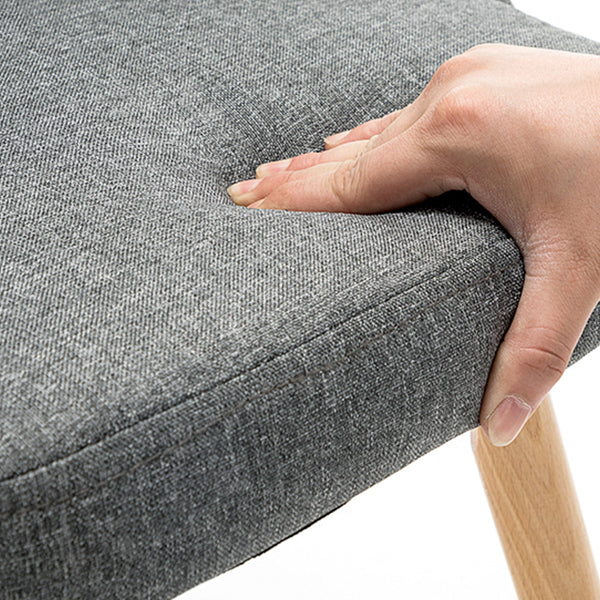 Fabric Dining Side Chair Glam Style Indoor Parsons Armless Chair of 17'' Wide Clearhalo ' kitchen&dining_furn' 'Dining Chairs' 'Dining Tables & Seating' 'dining_chair' 'Furniture' 'furniture_dining_chair' 'Kitchen & Dining Furniture' 'kitchen' 3467070