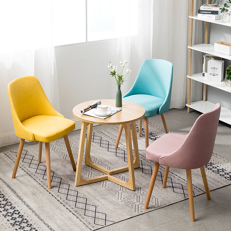 Fabric Dining Side Chair Glam Style Indoor Parsons Armless Chair of 17'' Wide Clearhalo ' kitchen&dining_furn' 'Dining Chairs' 'Dining Tables & Seating' 'dining_chair' 'Furniture' 'furniture_dining_chair' 'Kitchen & Dining Furniture' 'kitchen' 3467077