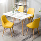 Fabric Dining Side Chair Glam Style Indoor Parsons Armless Chair of 17'' Wide Clearhalo ' kitchen&dining_furn' 'Dining Chairs' 'Dining Tables & Seating' 'dining_chair' 'Furniture' 'furniture_dining_chair' 'Kitchen & Dining Furniture' 'kitchen' 3467079