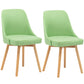 Fabric Dining Side Chair Glam Style Indoor Parsons Armless Chair of 17'' Wide Fruit Green Set of 2 Clearhalo ' kitchen&dining_furn' 'Dining Chairs' 'Dining Tables & Seating' 'dining_chair' 'Furniture' 'furniture_dining_chair' 'Kitchen & Dining Furniture' 'kitchen' 3467089