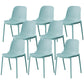 Dining Room Stacking Dining Chair Contemporary Style Plastic Side Chair Green Set of 8 Clearhalo ' kitchen&dining_furn' 'Dining Chairs' 'Dining Tables & Seating' 'dining_chair' 'Furniture' 'furniture_dining_chair' 'Kitchen & Dining Furniture' 'kitchen' 3467127