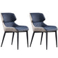 Nordic Style Leather Dining Room Chair Wingback Side Chair for Home Use Blue Set of 2 Clearhalo ' kitchen&dining_furn' 'Dining Chairs' 'Dining Tables & Seating' 'dining_chair' 'Furniture' 'furniture_dining_chair' 'Kitchen & Dining Furniture' 'kitchen' 3467134