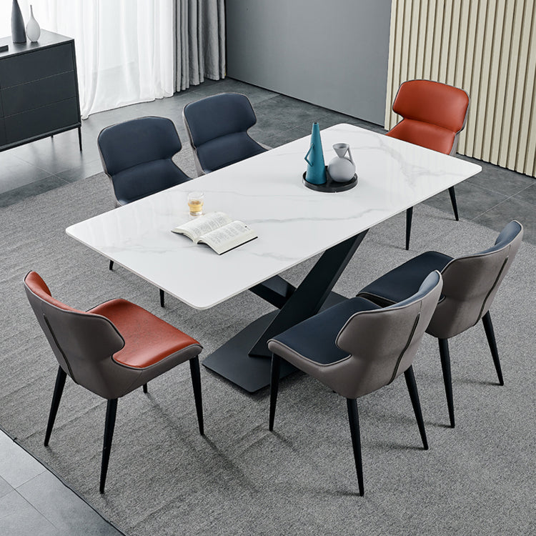 Nordic Style Leather Dining Room Chair Wingback Side Chair for Home Use Clearhalo ' kitchen&dining_furn' 'Dining Chairs' 'Dining Tables & Seating' 'dining_chair' 'Furniture' 'furniture_dining_chair' 'Kitchen & Dining Furniture' 'kitchen' 3467135