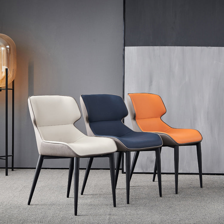 Nordic Style Leather Dining Room Chair Wingback Side Chair for Home Use Clearhalo ' kitchen&dining_furn' 'Dining Chairs' 'Dining Tables & Seating' 'dining_chair' 'Furniture' 'furniture_dining_chair' 'Kitchen & Dining Furniture' 'kitchen' 3467138