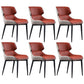 Nordic Style Leather Dining Room Chair Wingback Side Chair for Home Use Red Set of 6 Clearhalo ' kitchen&dining_furn' 'Dining Chairs' 'Dining Tables & Seating' 'dining_chair' 'Furniture' 'furniture_dining_chair' 'Kitchen & Dining Furniture' 'kitchen' 3467155