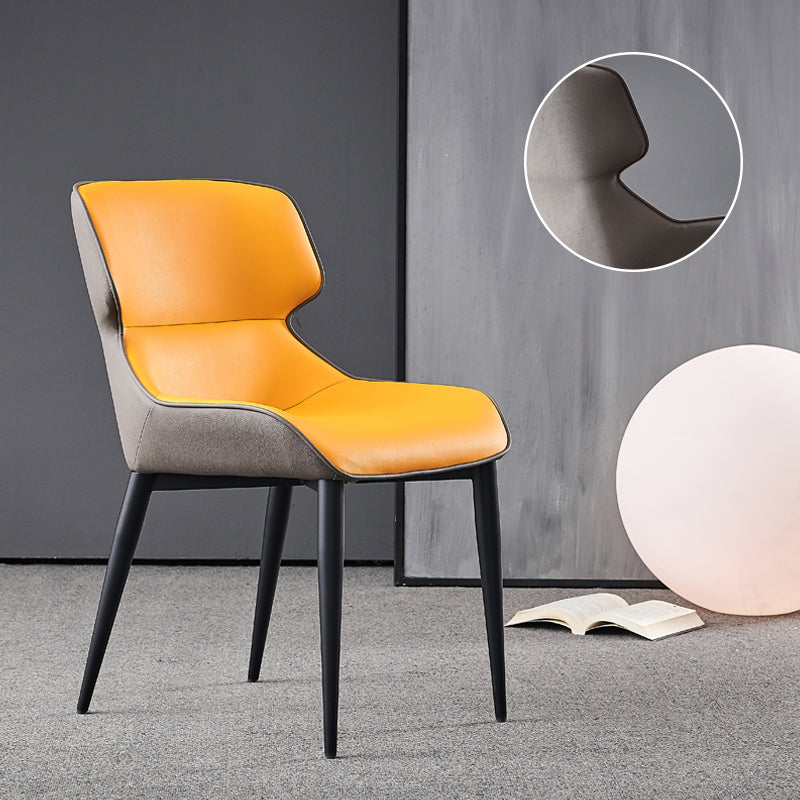 Nordic Style Leather Dining Room Chair Wingback Side Chair for Home Use Clearhalo ' kitchen&dining_furn' 'Dining Chairs' 'Dining Tables & Seating' 'dining_chair' 'Furniture' 'furniture_dining_chair' 'Kitchen & Dining Furniture' 'kitchen' 3467159