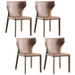 Modern Style Leather Matte Finish Side Chair Wingback Side Chair for Dinning Room Coffee Set of 4 Clearhalo ' kitchen&dining_furn' 'Dining Chairs' 'Dining Tables & Seating' 'dining_chair' 'Furniture' 'furniture_dining_chair' 'Kitchen & Dining Furniture' 'kitchen' 3467172