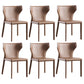 Modern Style Leather Matte Finish Side Chair Wingback Side Chair for Dinning Room Coffee Set of 6 Clearhalo ' kitchen&dining_furn' 'Dining Chairs' 'Dining Tables & Seating' 'dining_chair' 'Furniture' 'furniture_dining_chair' 'Kitchen & Dining Furniture' 'kitchen' 3467179