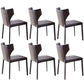 Modern Style Leather Matte Finish Side Chair Wingback Side Chair for Dinning Room Grey Set of 6 Clearhalo ' kitchen&dining_furn' 'Dining Chairs' 'Dining Tables & Seating' 'dining_chair' 'Furniture' 'furniture_dining_chair' 'Kitchen & Dining Furniture' 'kitchen' 3467183