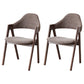 Modern Style Wood Dining Room Chair Open Back Dining Side Chair for Home Use Coffee Walnut Set of 2 Clearhalo ' kitchen&dining_furn' 'Dining Chairs' 'Dining Tables & Seating' 'dining_chair' 'Furniture' 'furniture_dining_chair' 'Kitchen & Dining Furniture' 'kitchen' 3467189