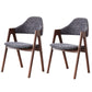 Modern Style Wood Dining Room Chair Open Back Dining Side Chair for Home Use Black-Gray Walnut Set of 2 Clearhalo ' kitchen&dining_furn' 'Dining Chairs' 'Dining Tables & Seating' 'dining_chair' 'Furniture' 'furniture_dining_chair' 'Kitchen & Dining Furniture' 'kitchen' 3467193