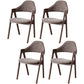 Modern Style Wood Dining Room Chair Open Back Dining Side Chair for Home Use Coffee Walnut Set of 4 Clearhalo ' kitchen&dining_furn' 'Dining Chairs' 'Dining Tables & Seating' 'dining_chair' 'Furniture' 'furniture_dining_chair' 'Kitchen & Dining Furniture' 'kitchen' 3467198