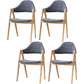 Modern Style Wood Dining Room Chair Open Back Dining Side Chair for Home Use Black-Gray Natural Wood Set of 4 Clearhalo ' kitchen&dining_furn' 'Dining Chairs' 'Dining Tables & Seating' 'dining_chair' 'Furniture' 'furniture_dining_chair' 'Kitchen & Dining Furniture' 'kitchen' 3467199