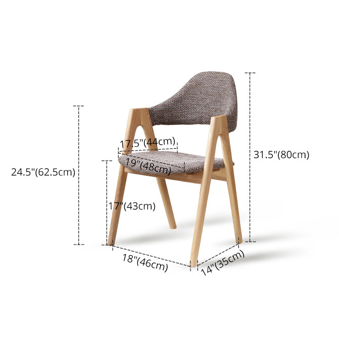 Modern Style Wood Dining Room Chair Open Back Dining Side Chair for Home Use Clearhalo ' kitchen&dining_furn' 'Dining Chairs' 'Dining Tables & Seating' 'dining_chair' 'Furniture' 'furniture_dining_chair' 'Kitchen & Dining Furniture' 'kitchen' 3467205
