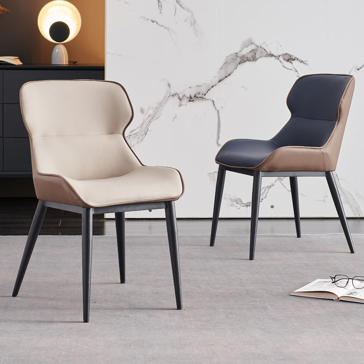 Nordic Style Leather Dining Room Chair Wingback Arm Chair for Home Use Clearhalo ' kitchen&dining_furn' 'Dining Chairs' 'Dining Tables & Seating' 'dining_chair' 'Furniture' 'furniture_dining_chair' 'Kitchen & Dining Furniture' 'kitchen' 3467211