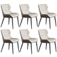 Nordic Style Leather Dining Room Chair Wingback Arm Chair for Home Use Off-White Set of 6 Clearhalo ' kitchen&dining_furn' 'Dining Chairs' 'Dining Tables & Seating' 'dining_chair' 'Furniture' 'furniture_dining_chair' 'Kitchen & Dining Furniture' 'kitchen' 3467219