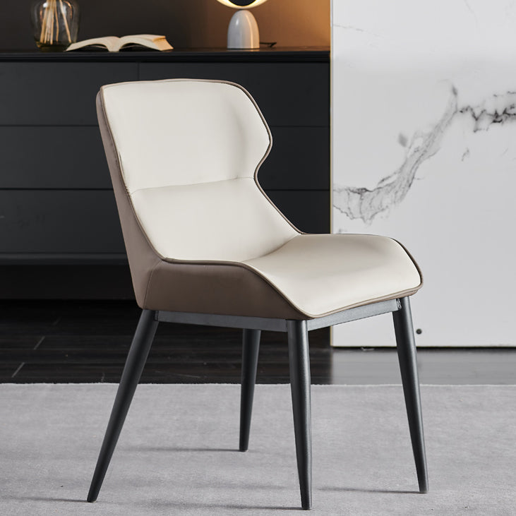 Nordic Style Leather Dining Room Chair Wingback Arm Chair for Home Use Clearhalo ' kitchen&dining_furn' 'Dining Chairs' 'Dining Tables & Seating' 'dining_chair' 'Furniture' 'furniture_dining_chair' 'Kitchen & Dining Furniture' 'kitchen' 3467224