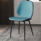 Faux Leather Contemporary Dining Room Chair Matte Finish Solid Back Dining Chairs Blue 1 Piece Clearhalo ' kitchen&dining_furn' 'Dining Chairs' 'Dining Tables & Seating' 'dining_chair' 'furn' 'furn_dining_chair' 'Furniture' 'furniture_dining_chair' 'Kitchen & Dining Furniture' 'kitchen' 3467275