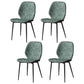 Faux Leather Contemporary Dining Room Chair Matte Finish Solid Back Dining Chairs Dark Green 4 Piece Set Clearhalo ' kitchen&dining_furn' 'Dining Chairs' 'Dining Tables & Seating' 'dining_chair' 'furn' 'furn_dining_chair' 'Furniture' 'furniture_dining_chair' 'Kitchen & Dining Furniture' 'kitchen' 3467297