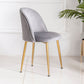Glam Style 16.5'' Wide Dining Room Chair Solid Back Side Chair with 4 Legs for Home Use Dark Gray 1 Piece Brass Gold Clearhalo ' kitchen&dining_furn' 'Dining Chairs' 'Dining Tables & Seating' 'dining_chair' 'furn' 'furn_dining_chair' 'Furniture' 'furniture_dining_chair' 'Kitchen & Dining Furniture' 'kitchen' 3467331