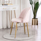 Glam Style 16.5'' Wide Dining Room Chair Solid Back Side Chair with 4 Legs for Home Use Clearhalo ' kitchen&dining_furn' 'Dining Chairs' 'Dining Tables & Seating' 'dining_chair' 'furn' 'furn_dining_chair' 'Furniture' 'furniture_dining_chair' 'Kitchen & Dining Furniture' 'kitchen' 3467332