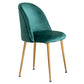 Glam Style 16.5'' Wide Dining Room Chair Solid Back Side Chair with 4 Legs for Home Use Clearhalo ' kitchen&dining_furn' 'Dining Chairs' 'Dining Tables & Seating' 'dining_chair' 'furn' 'furn_dining_chair' 'Furniture' 'furniture_dining_chair' 'Kitchen & Dining Furniture' 'kitchen' 3467339