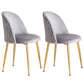 Glam Style 16.5'' Wide Dining Room Chair Solid Back Side Chair with 4 Legs for Home Use Dark Gray 2 Piece Set Brass Gold Clearhalo ' kitchen&dining_furn' 'Dining Chairs' 'Dining Tables & Seating' 'dining_chair' 'furn' 'furn_dining_chair' 'Furniture' 'furniture_dining_chair' 'Kitchen & Dining Furniture' 'kitchen' 3467354