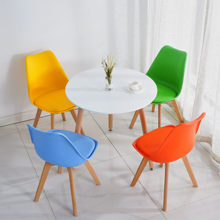 Glam Style Dining Room Wooden Side Chair Matte Finish Solid Back Dining Chair Clearhalo ' kitchen&dining_furn' 'Dining Chairs' 'Dining Tables & Seating' 'dining_chair' 'Furniture' 'furniture_dining_chair' 'Kitchen & Dining Furniture' 'kitchen' 3467409