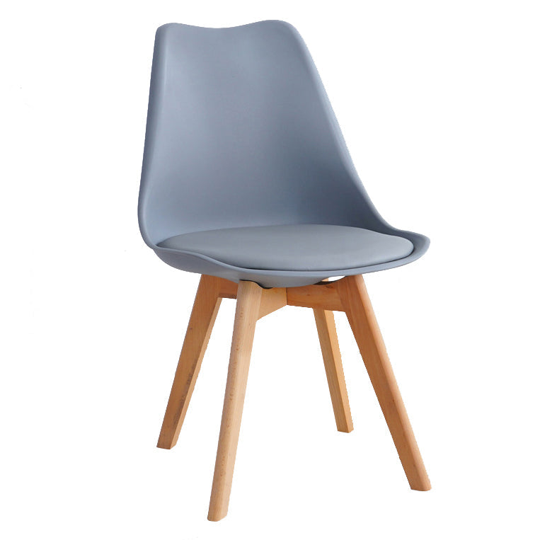 Glam Style Dining Room Wooden Side Chair Matte Finish Solid Back Dining Chair Clearhalo ' kitchen&dining_furn' 'Dining Chairs' 'Dining Tables & Seating' 'dining_chair' 'Furniture' 'furniture_dining_chair' 'Kitchen & Dining Furniture' 'kitchen' 3467412