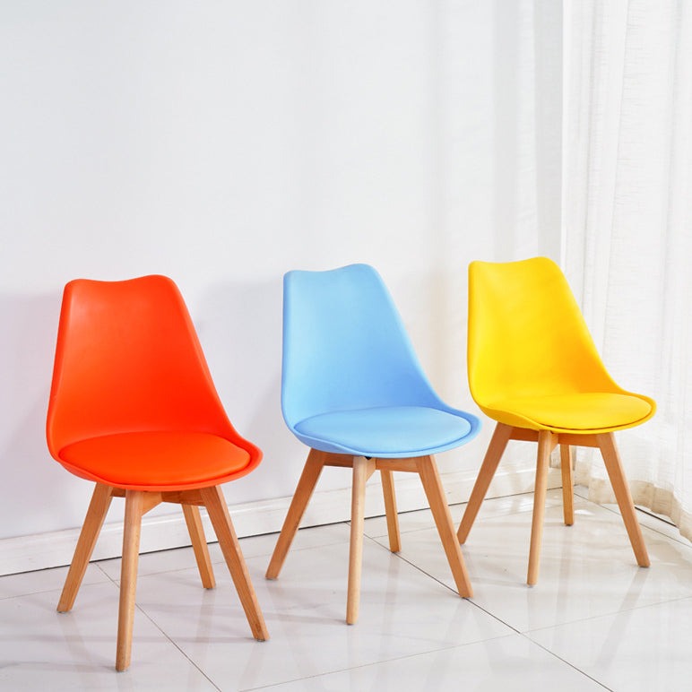 Glam Style Dining Room Wooden Side Chair Matte Finish Solid Back Dining Chair Clearhalo ' kitchen&dining_furn' 'Dining Chairs' 'Dining Tables & Seating' 'dining_chair' 'Furniture' 'furniture_dining_chair' 'Kitchen & Dining Furniture' 'kitchen' 3467434